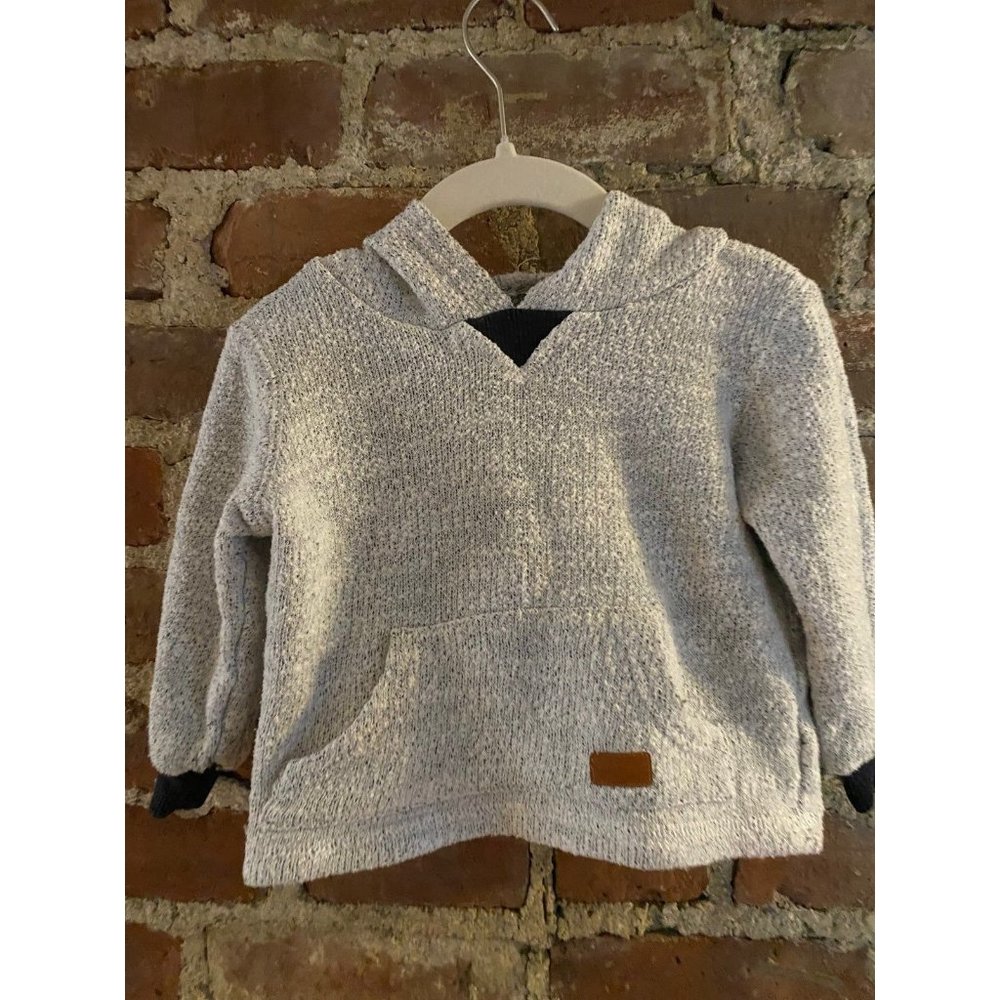 7 For All mankind hooded sweater 24M gray